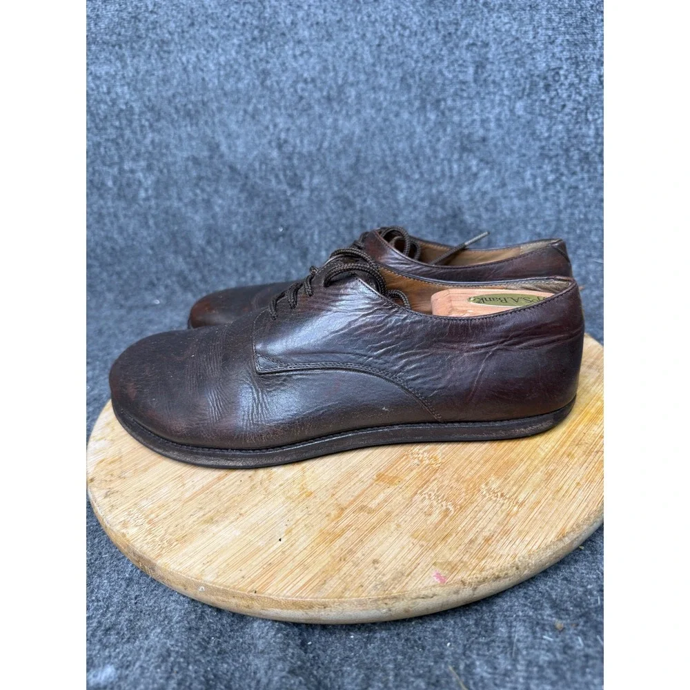 Vivobarefoot Mens Brown Leather Derby Barefoot Minimalist Shoes Made in Portugal